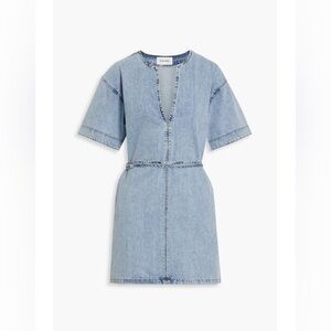 Frame Denim Kaftan Mini Dress